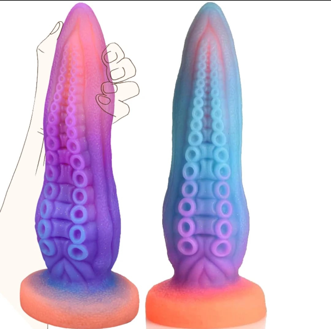 Glow in the dark octopus dildo
