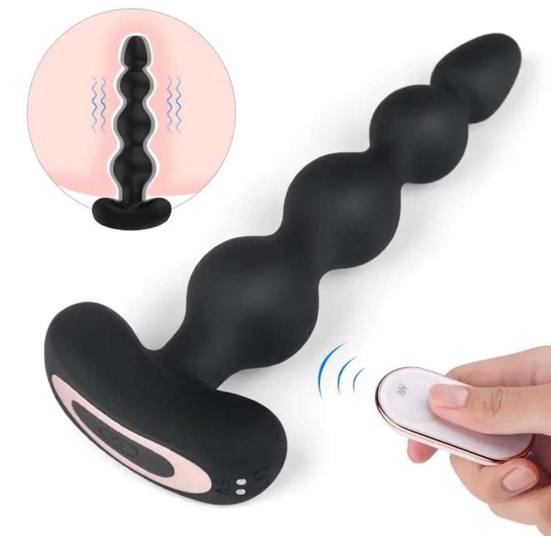 Remote controlled anal beads